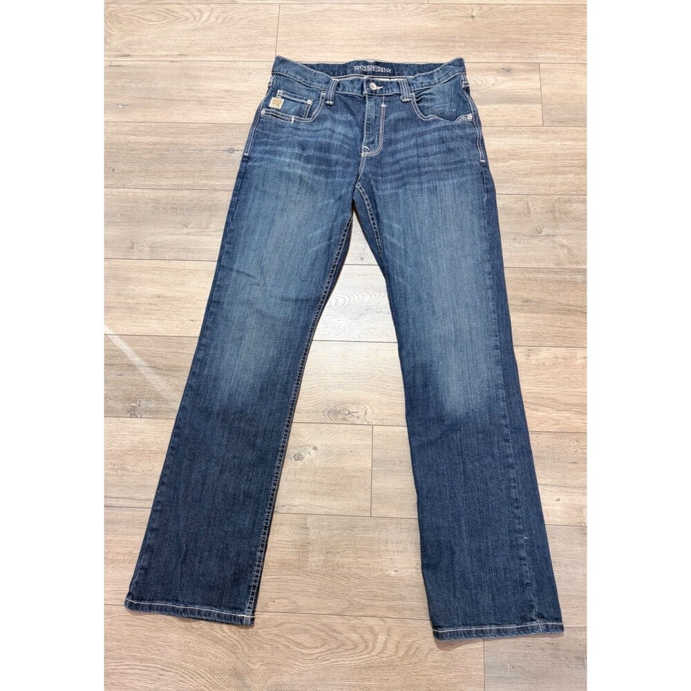 Cinch Carter 2.0 Jeans Men 33x34 Blue Relaxed Straight Denim Dark Wash Western